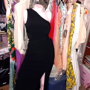 Sexxi Black One Shoulder Party Dress